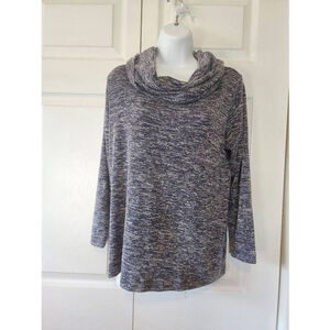 Eddie Bauer Fuzzy Gray Sweater
